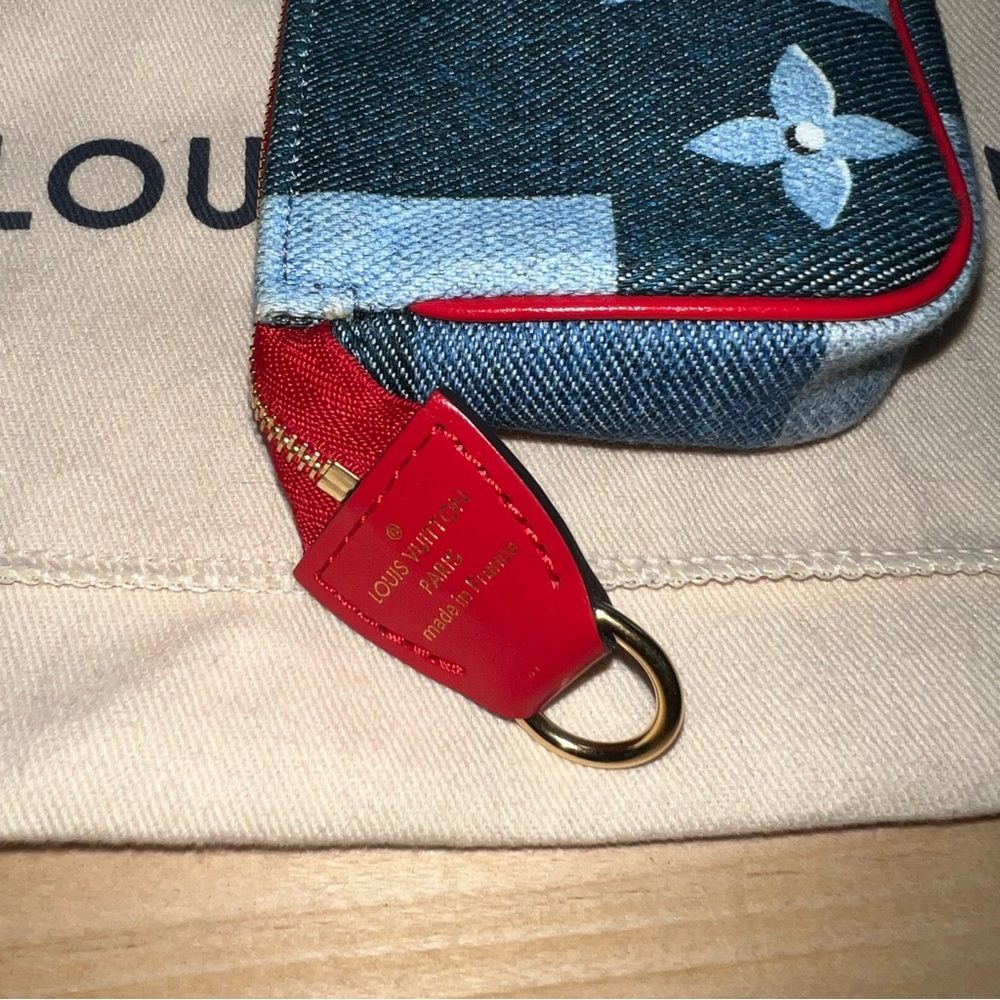 Louis Vuitton Patchwork Denim Micro Pochette Acce… - image 3